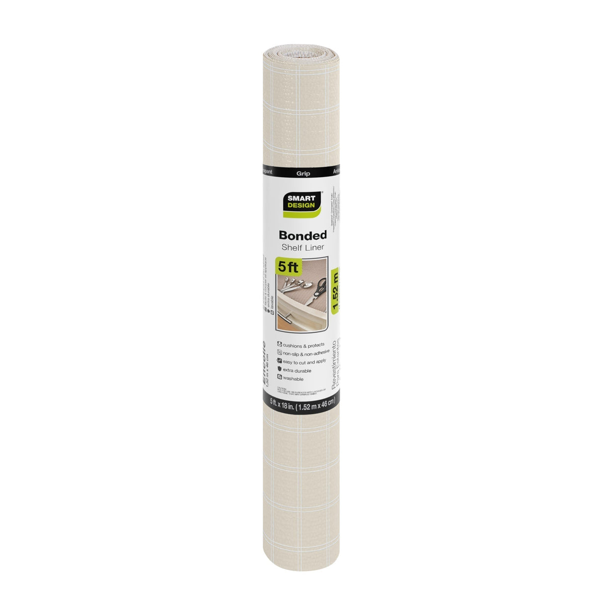 Bonded Grip Shelf Liner - 18 Inch x 5 Feet - Non-Adhesive